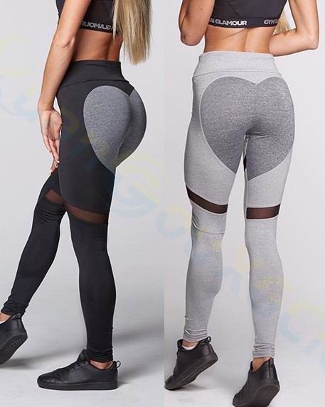 2019 Sport Gym Clothing Running Hip Pants Women Heart Leggings Elastic Yoga Outfits Fitness Workout Pants Elastic Tights From Hapyd59 6 32