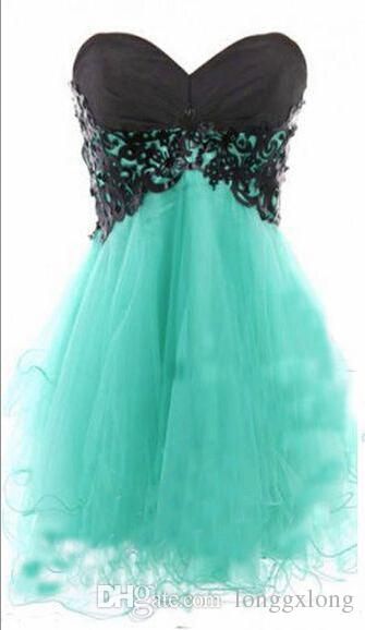 mint green and black dress