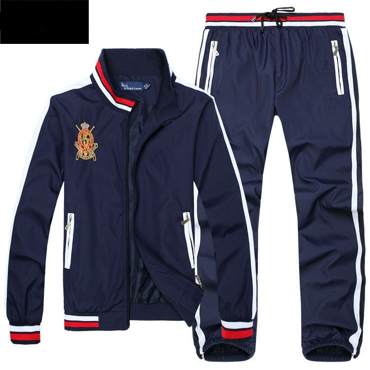 polo jacket and sweatpants set