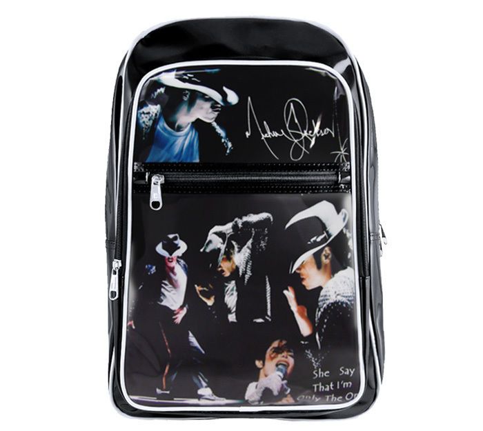 Compra Nueva Moda King Of POP Michael Jackson Estudiante Schoolbag Mochila  De Charol Portátil Barato | Entrega Rápida Y Calidad | Es.Dhgate
