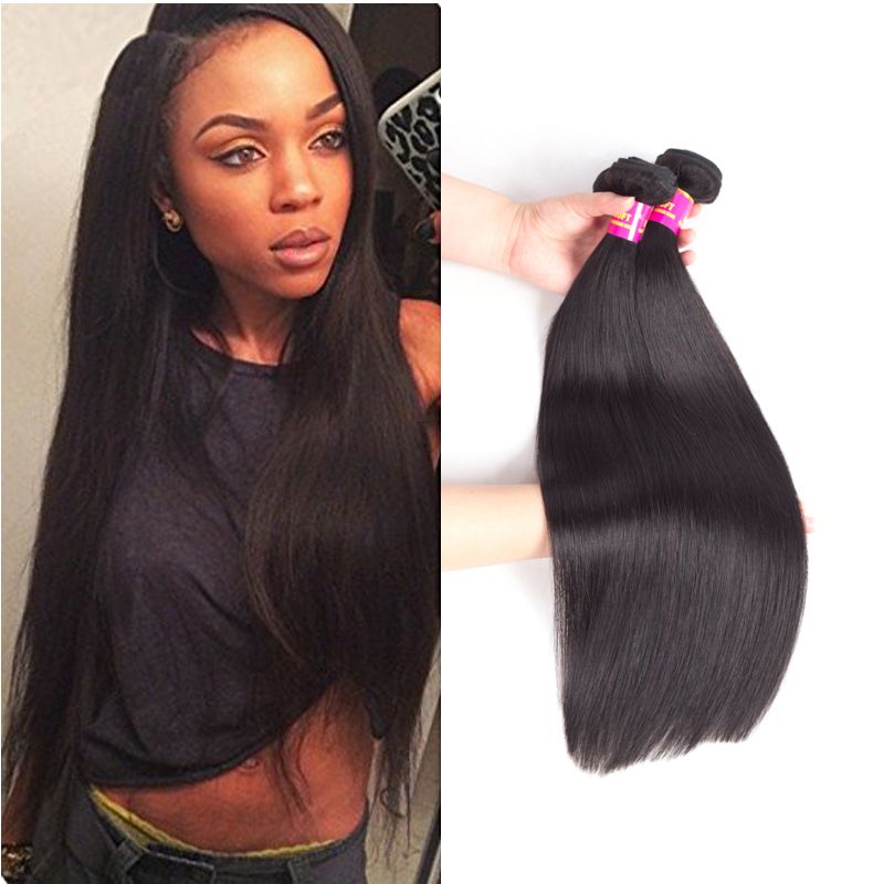 8a Malaysian Straight Hair 4 Bundles Unprocessed Human Hair Wefts