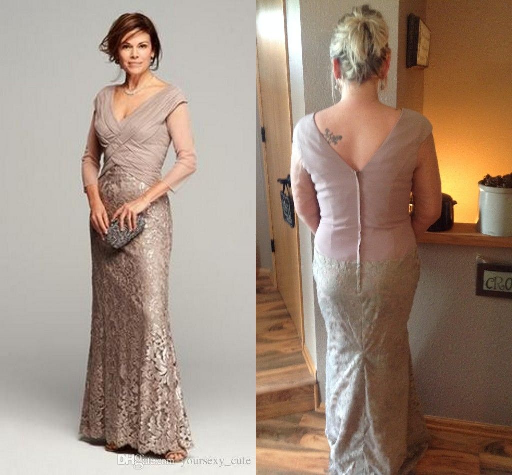 beige dresses for mother of the groom