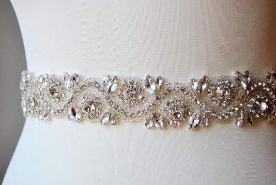 2019 Crystal Wedding Belt Bridal Sash Rhinestone Crystal Sash