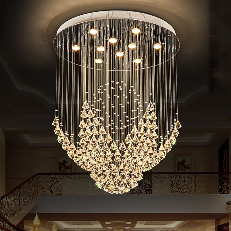 K9 Crystal Chandeliers Led Modern Chandelier Lights Fixture Flower
