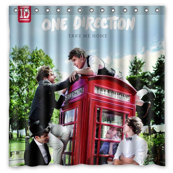 Best And Est Shower Curtains Custom One Direction Take Me Home Fans Printed Size 180cmx180cm 100 Waterproof Polyester Curtain For Dhgate Com Waterproof Polyester Shower Curtain For, One Direction Shower Curtains
