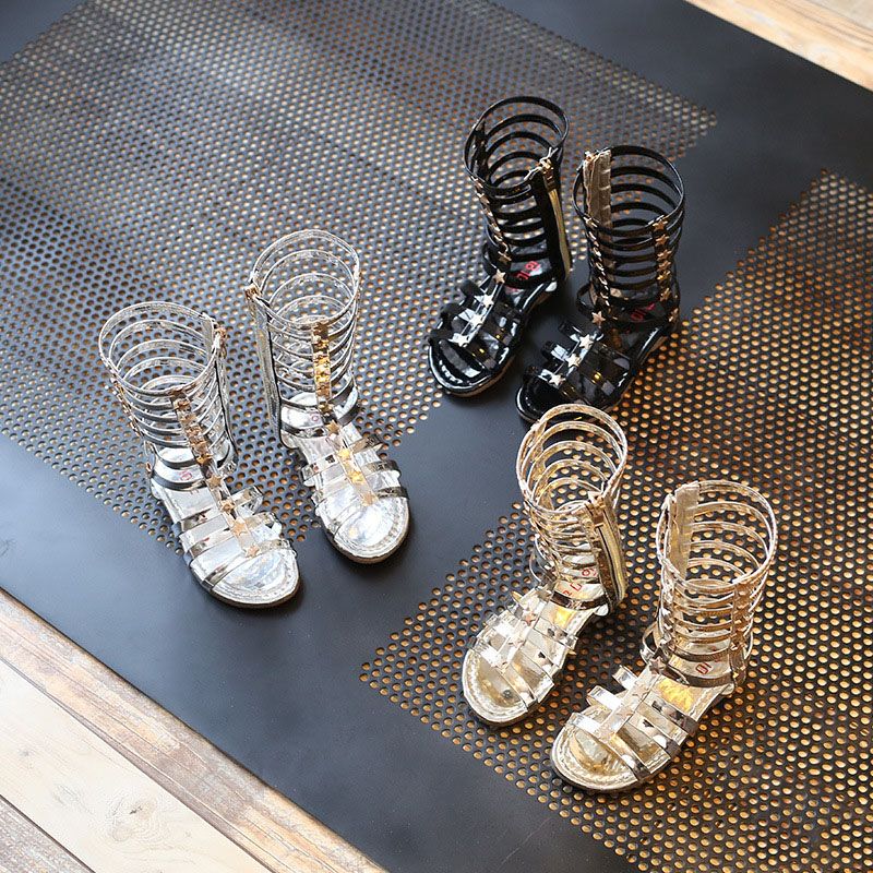 kids gold gladiator sandals