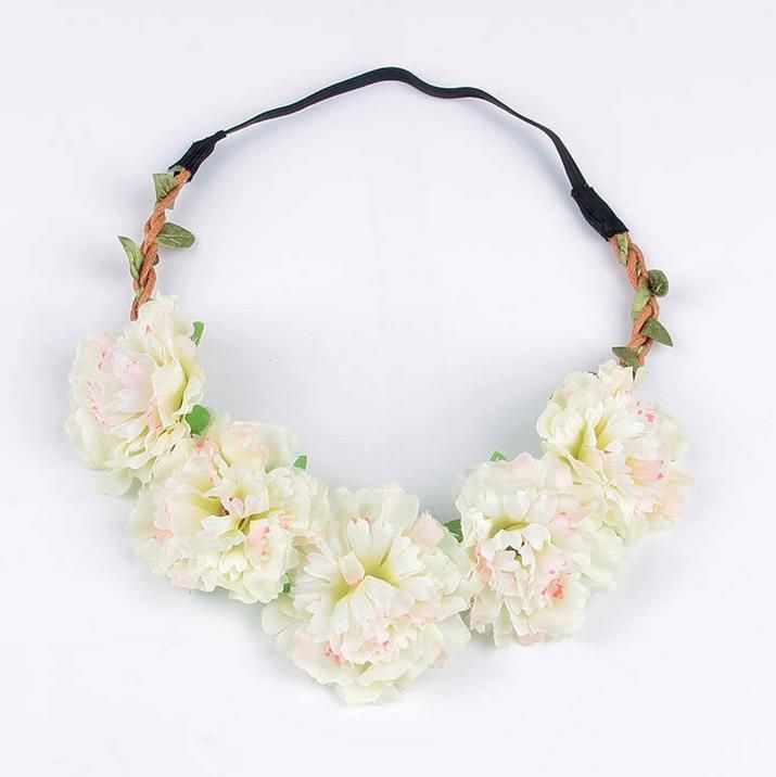 Travel Beach Flower Crown Colorful Wedding Garlands Bridesmaid Bridal