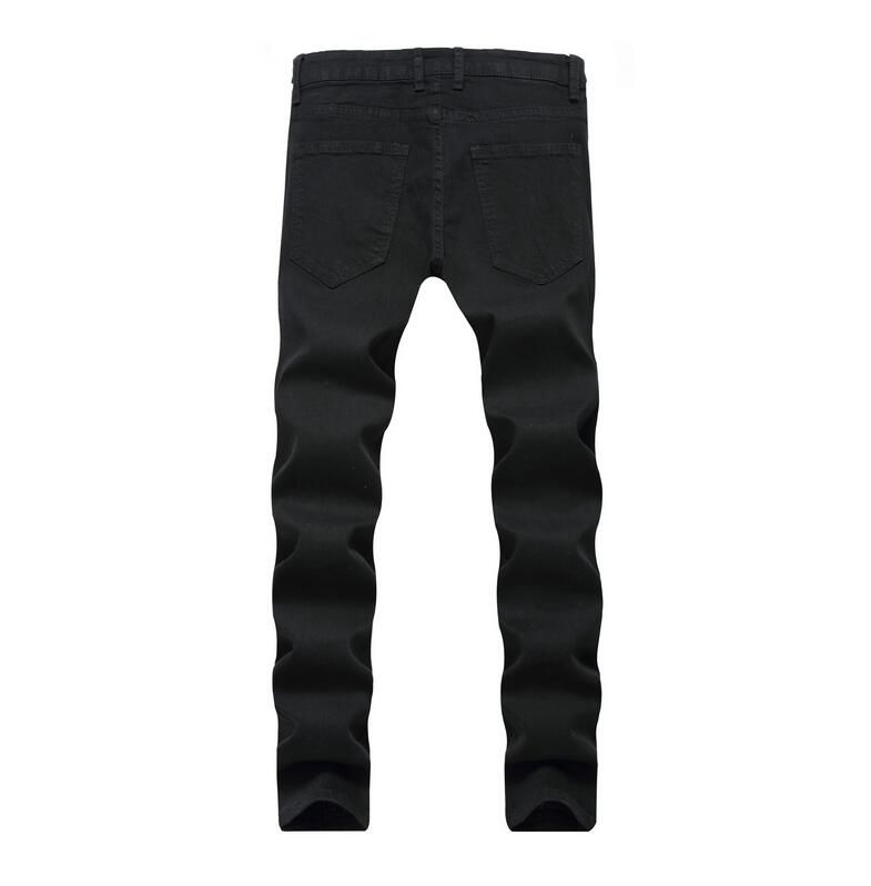 Compra Pantalones Vaqueros Rotos Negros Hombre Flores Rosa Bordado Vaqueros  De Mezclilla De Los Hombres Pantalones Vaqueros Pitillo Agujero Pantalones  Barato | Entrega Rápida Y Calidad | Es.Dhgate