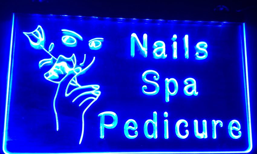 Ls024 B Nails Spa Pedicure Beauty Salon Neon Light Sign Decor