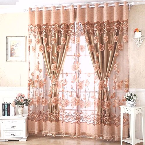 Window Floral Voile Living Room Tulle Window Curtains Kitchen Window Curtains Door Finished European Sheer Curtains Luxury Modern Home Decor Tab Top Curtains Silver Curtains From Numberoneaction 15 58 Dhgate Com