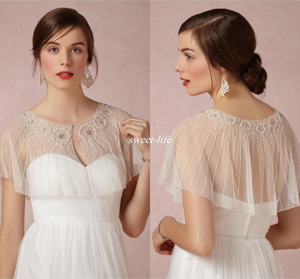 white short jacket for wedding