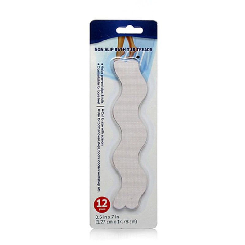 Safety PVC Bathtub Bath Tub Treads Non Slip Applique Sticker Shower Bathroom Mat
