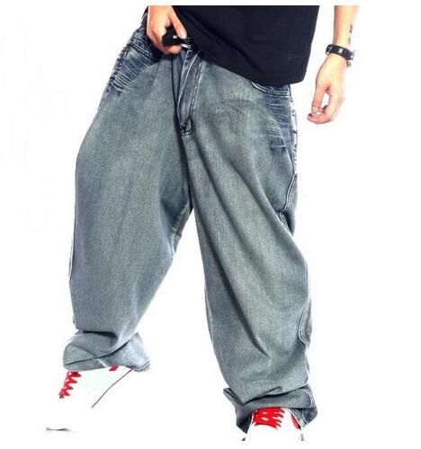 2020 Men Retro Baggy Jeans Vintage Garment Washed Denim Pants Male