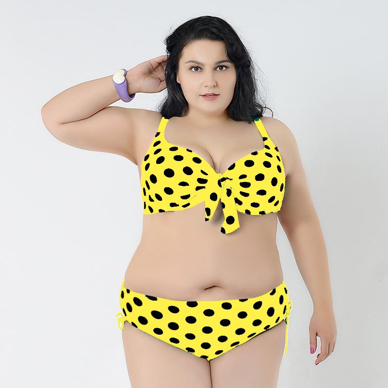 yellow bikini plus size