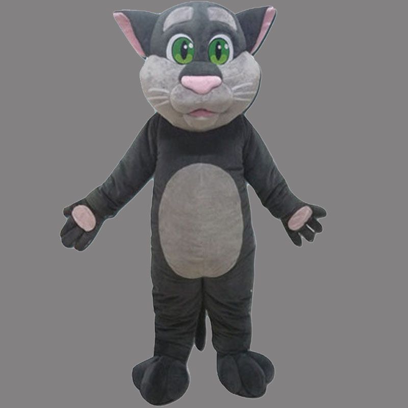 Xmas Mascot TOM Cat Costume Xmas Halloween Cute Kitty Cat Mascot Outfit Halloween Chirastmas Party Fancy Dress Custom Made Mascot Costumes Custom