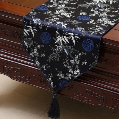 dark blue Plum bamboo 300x33 cm