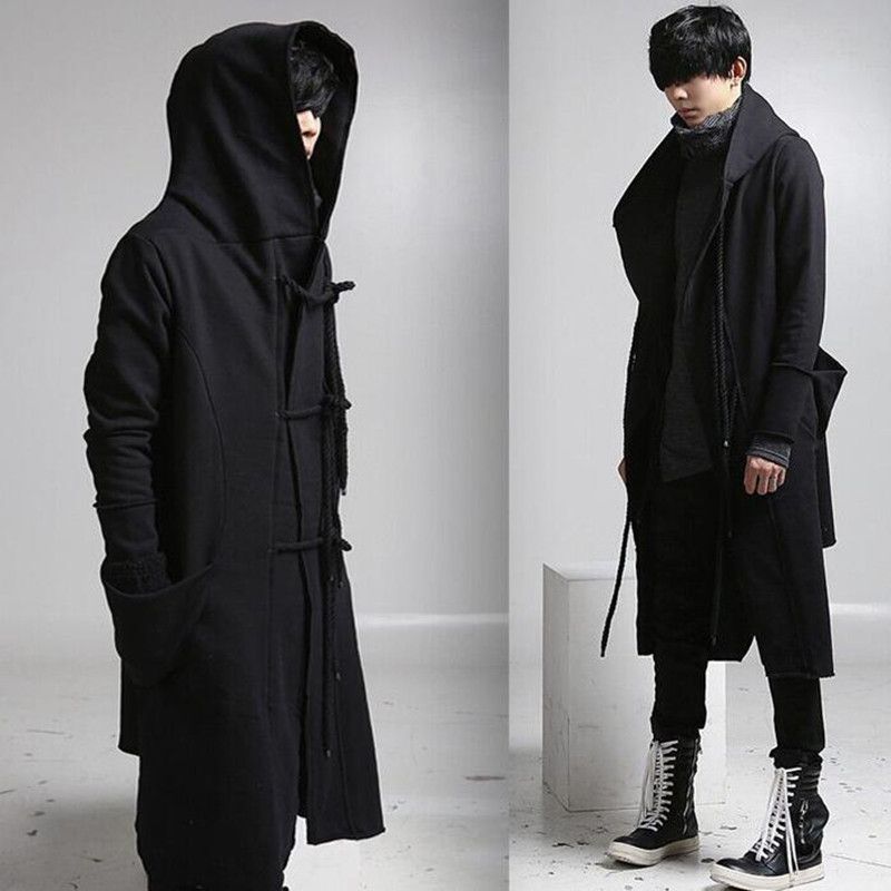 Whole Mens Casual Wool Overcoat, Men S Wool Hooded Trench Coat