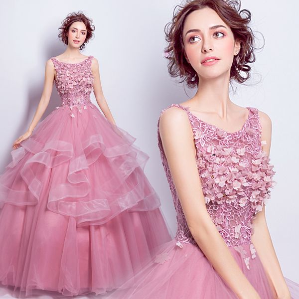 rose pink gown