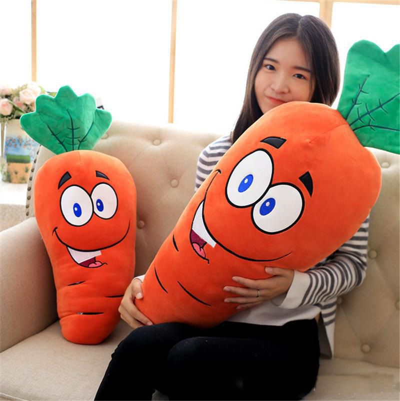2019 Soft Anime Radish Plush Toys Giant Stuffed Emulational Carrot