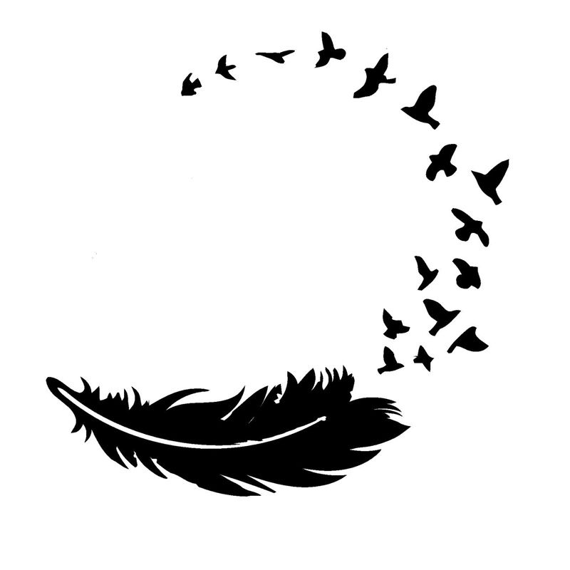 Download 2020 2017New Birds Feather Fashion Decor Motorcycle SUVs ...