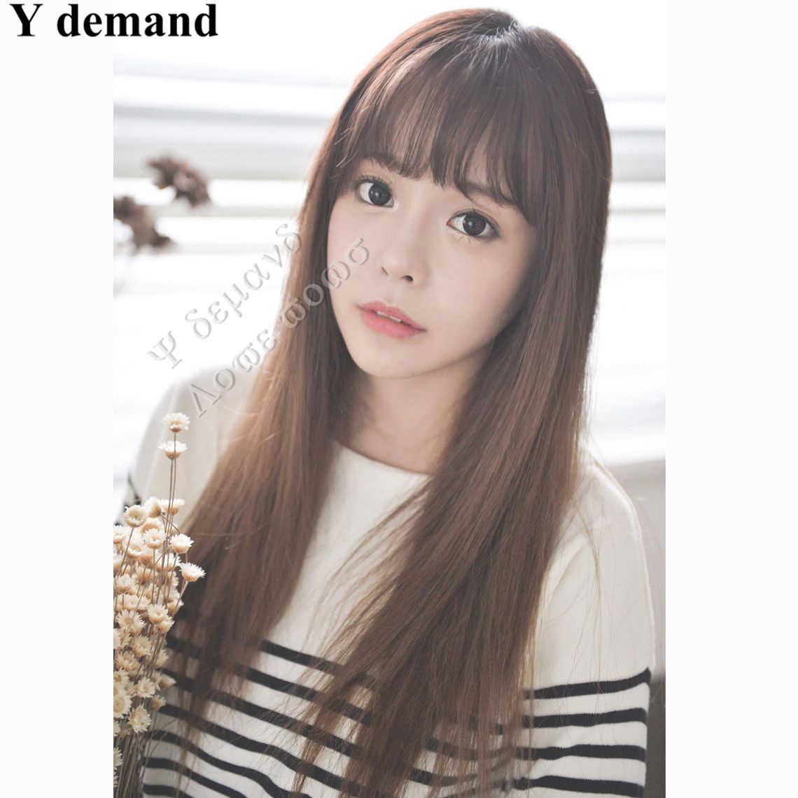 Natural Bang False Hair Bangs Black Light Brown Dark Brown Clip In