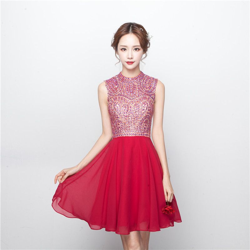 red grade 8 grad dress