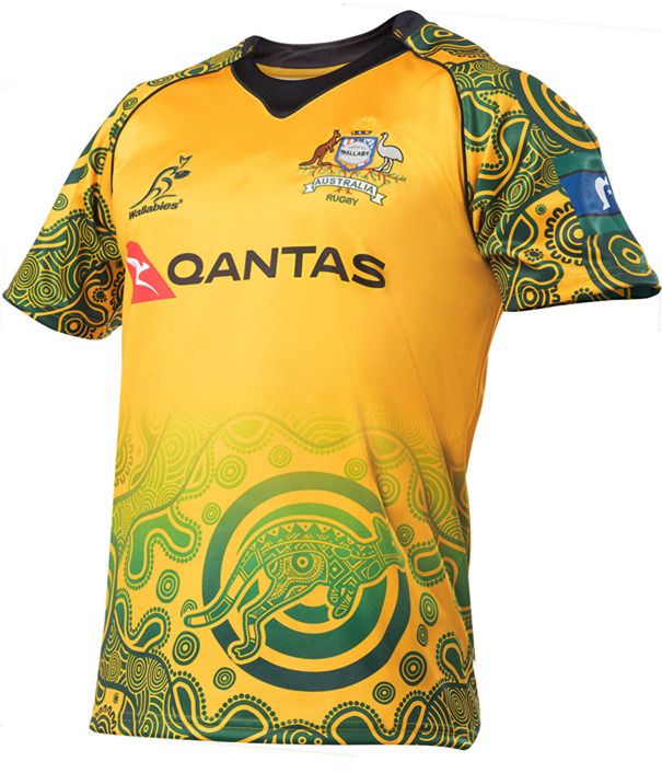 2017-2018 Australia wallabies indigenous Rugby Jerseys Shirt Size:S-3XL 