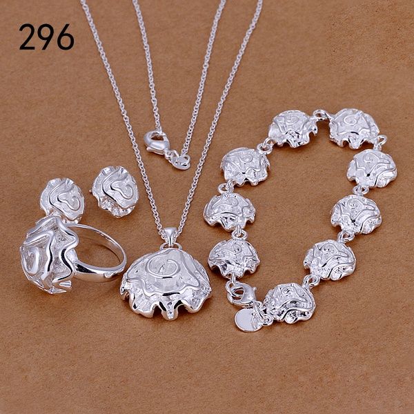 silver necklace set with price