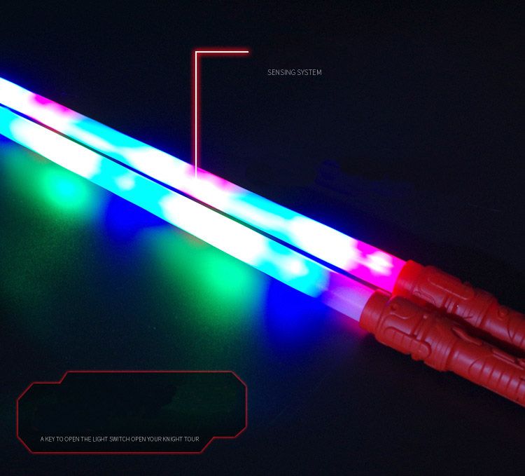 piezas Star Wars Lightsaber espada juguete cosplay niños de doble luz sabre