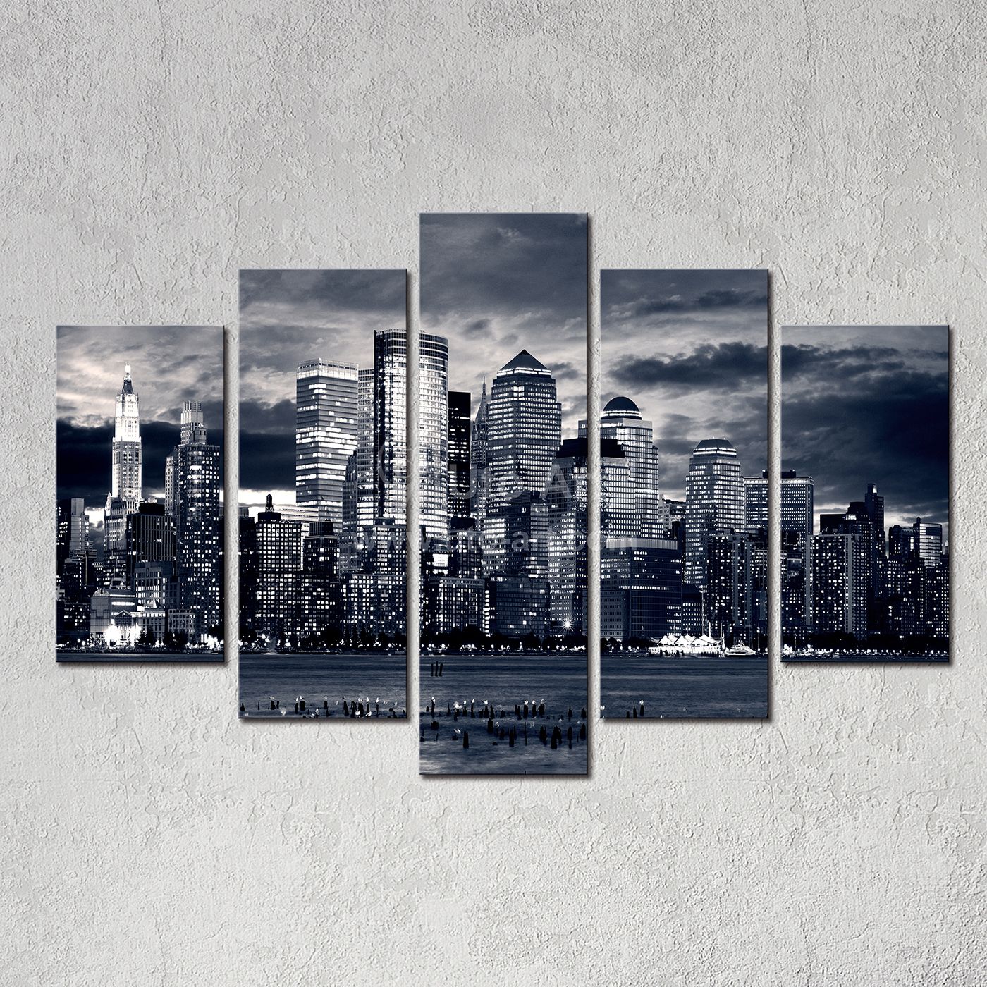 2019 Modern Home Decor New York City Painting Black White Digital Picture Print On Canvas Art Panel For Wall Decoration From Utoart 1456