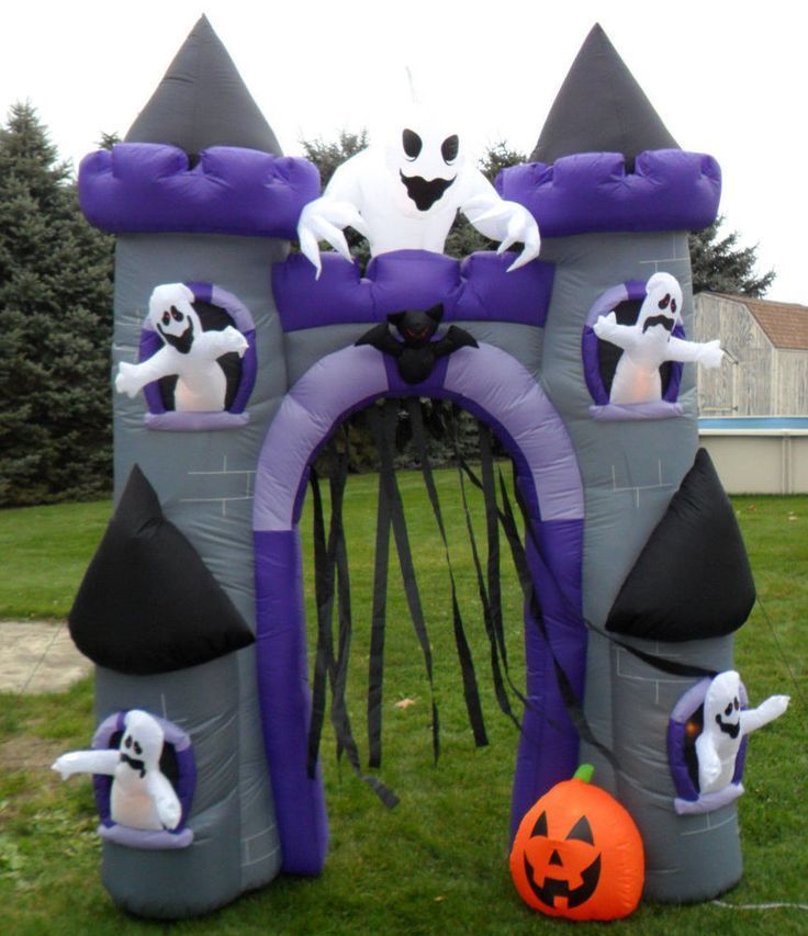 2019 Cheap 3m H Halloween Horrible Inflatable Ghost Arch Pumpkin