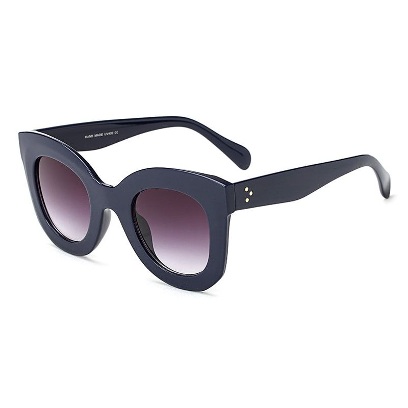 Navy Blue Frame Smoke Lens