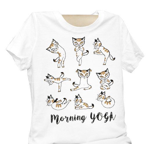yoga printed t shirts