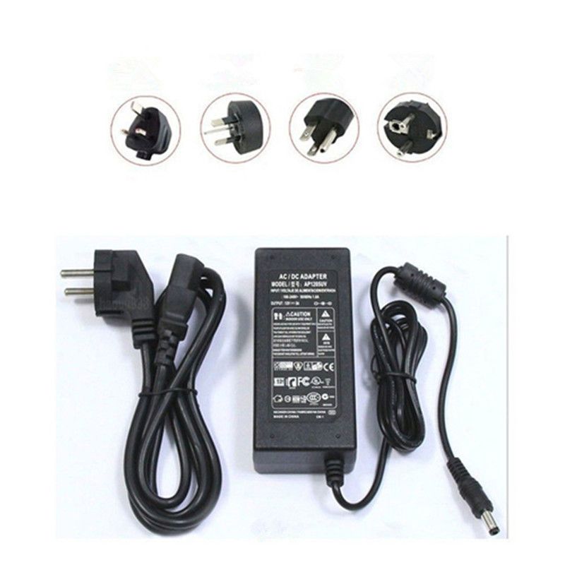 AC 100-240V to 12V DC Power Supply Adapter For 3528 5050 SMD LED RGB Strip light