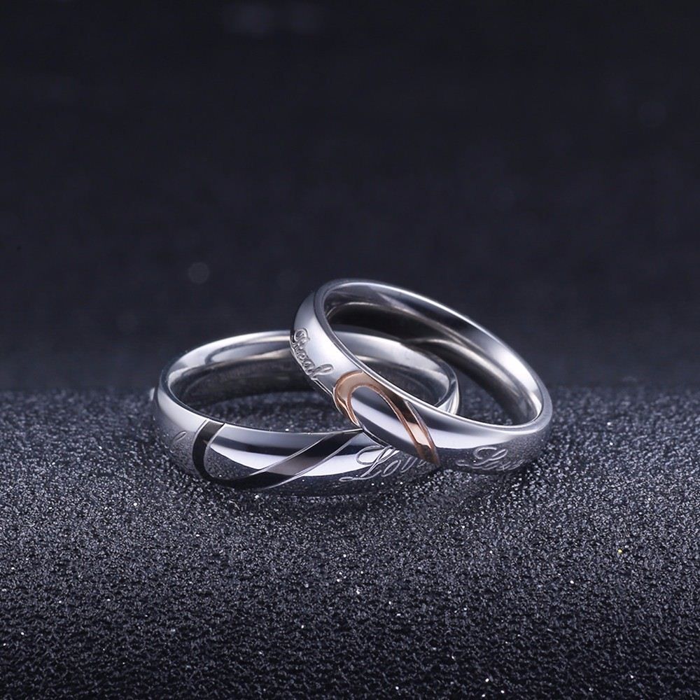 Fablcrew moda anello regolabile anello di cristallo a forma di cuore aperto anelli donne matrimonio gioielli regali 