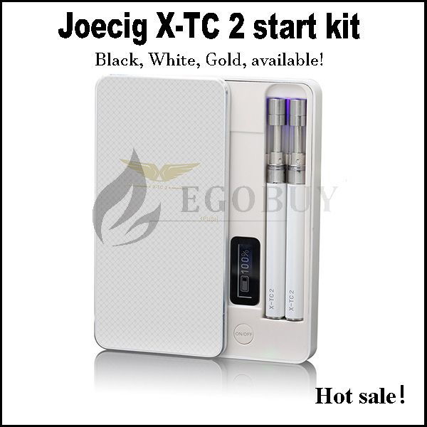 Authentic Joecig X Tc 2 Patented E Cig With Protable Power Led Display 900mah Pcc Case 90mah Battery Xtc2 Atomizer Tank X Tc 2 Starter Kits Electronic Starter Kit Starter Kit Vape