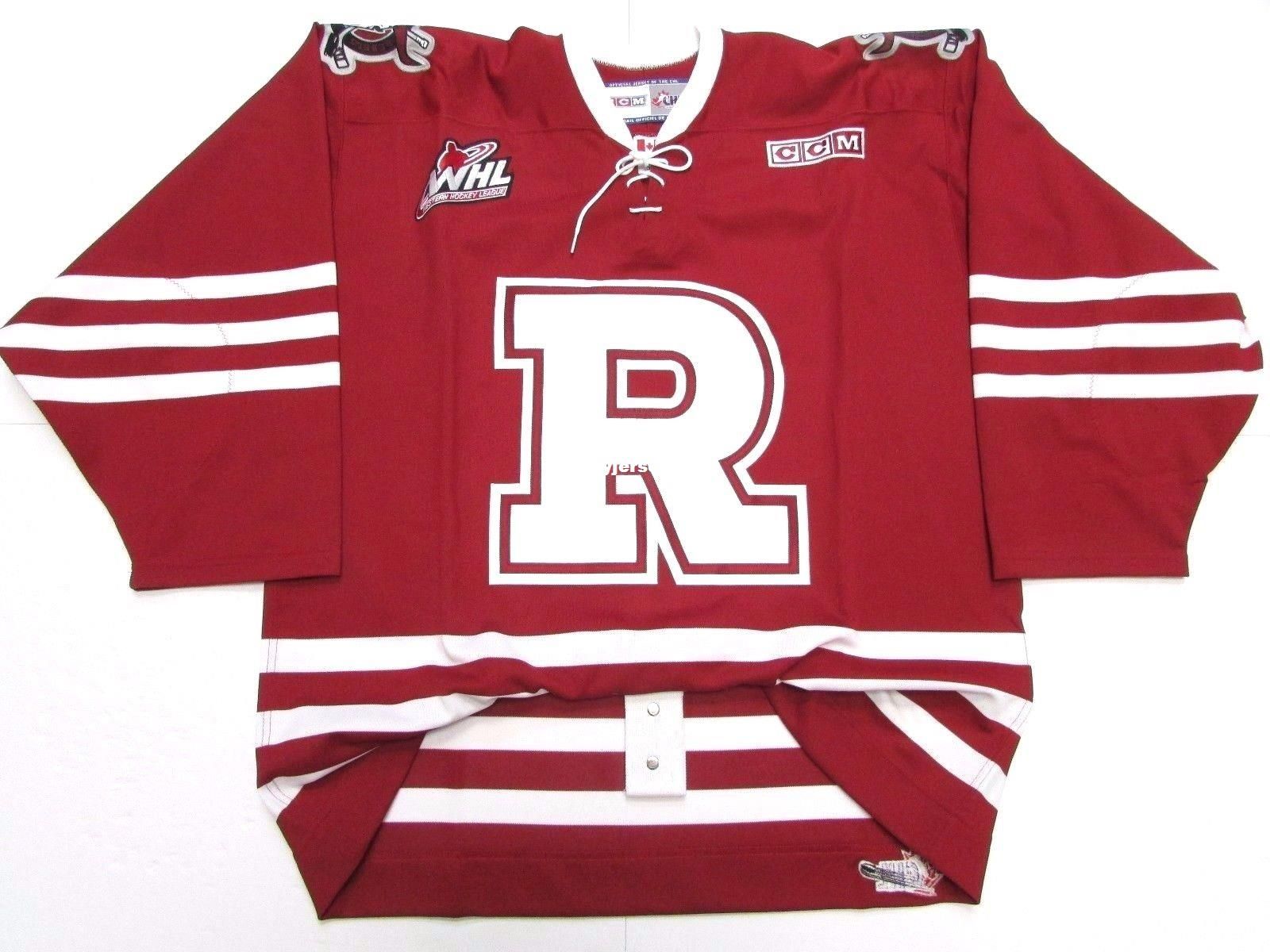 RED DEER REBELS AUTHENTIC THIRD WHL PRO 