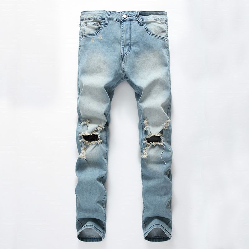 calça jeans masculina desbotada