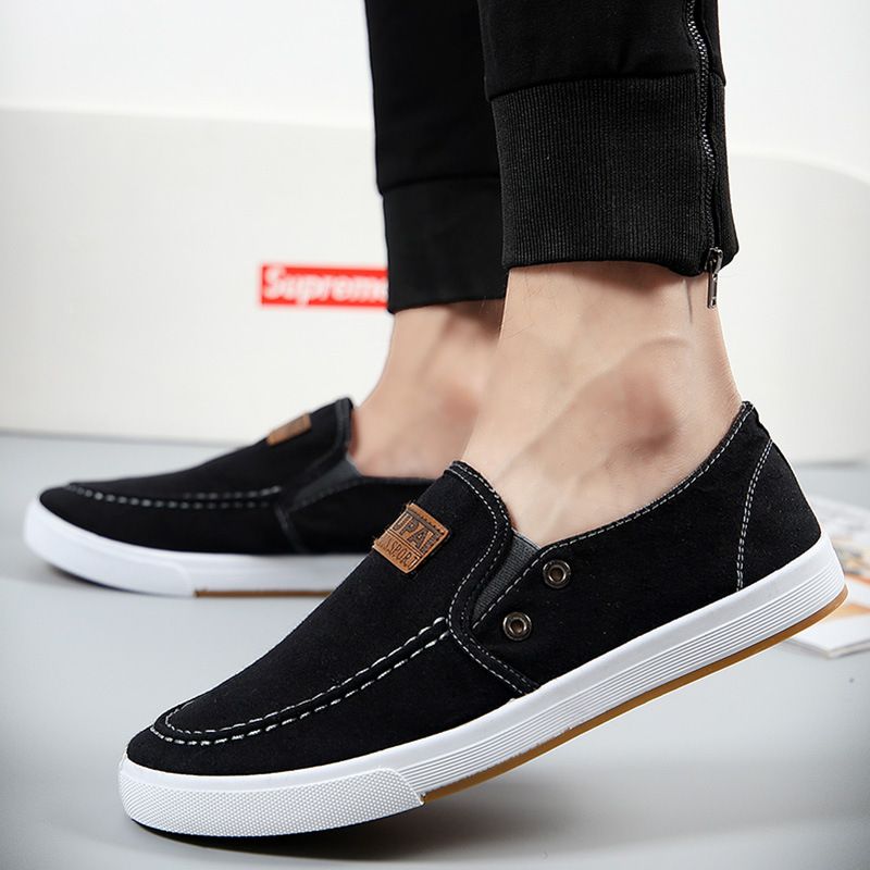 washed denim canvas shoes