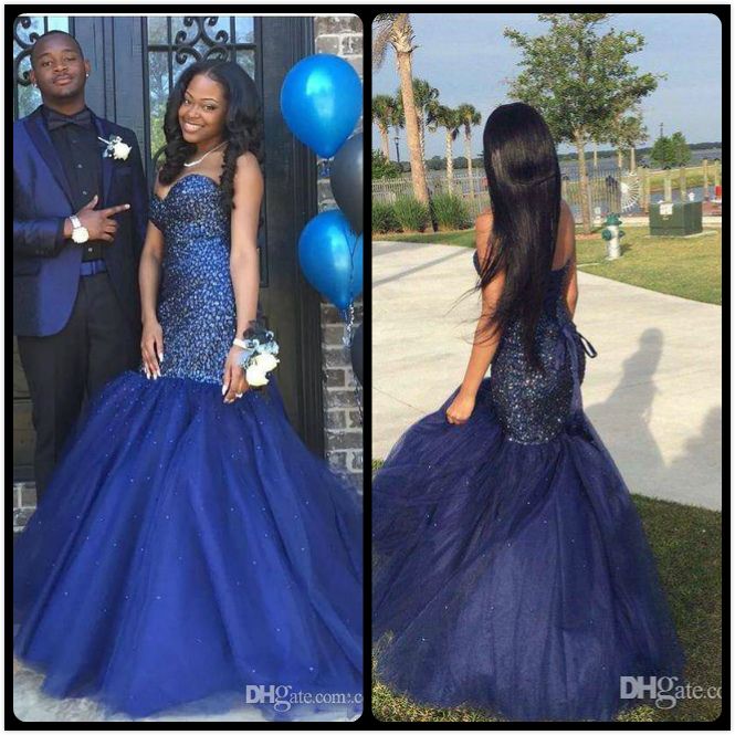 girls navy prom dress