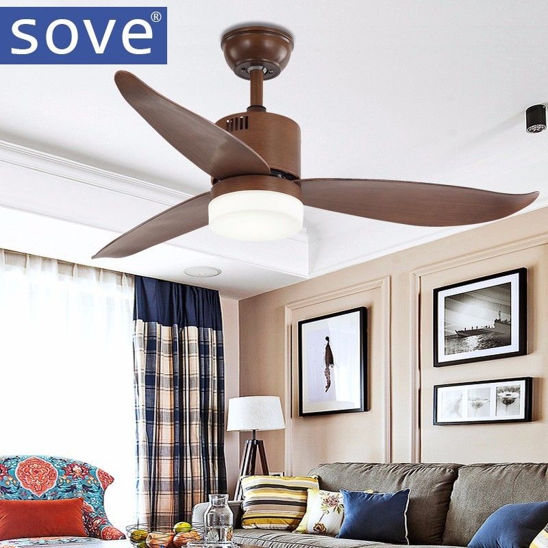 2019 48 Inch Brown Modern Ceiling Fans With Lights Remote Control Bedroom White Ceiling Fan Lamp Home Ventilador De Teto 220 Volt From Langui 367 84
