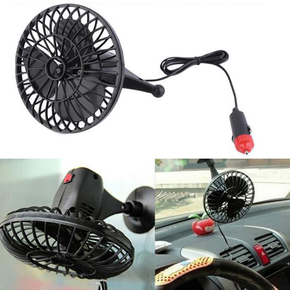 Estate 12V alimentato il mini auto camion veicolo di raffreddamento dispositivo Aria dellautomobile del ventilatore del dispositivo di raffreddamento del ventilatore con ventosa da 4 pollici Air Fan