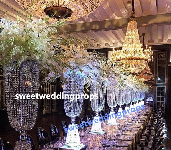 table chandelier centerpieces