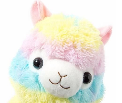 rainbow llama plush