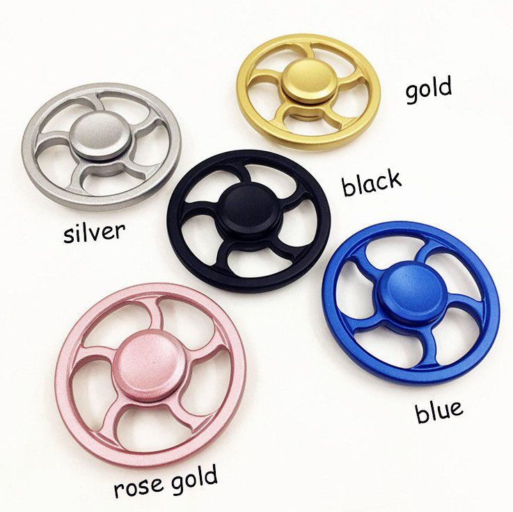 black and gold fidget spinner