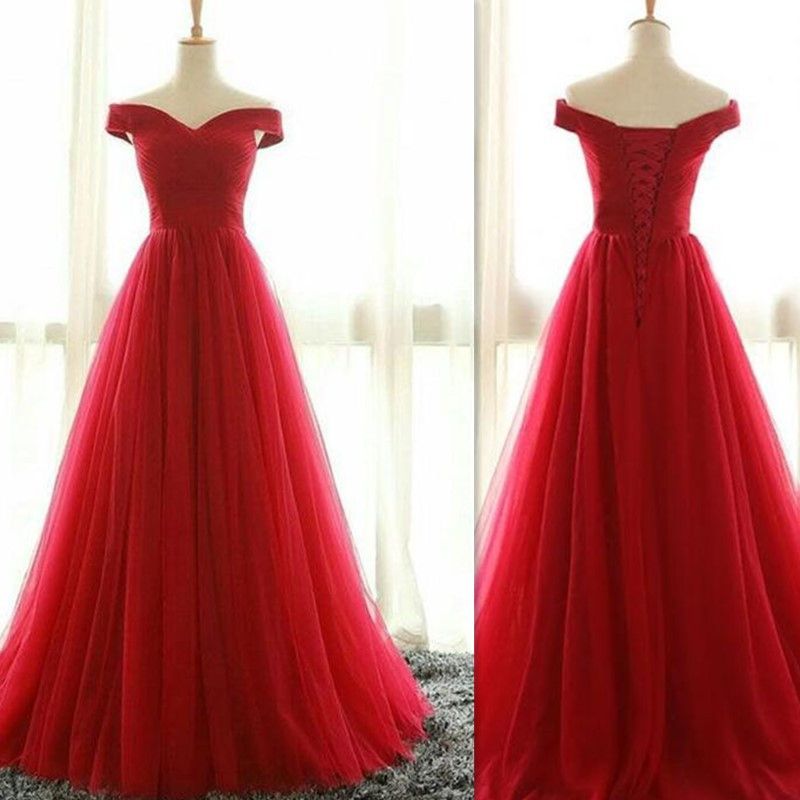 red tulle dress womens