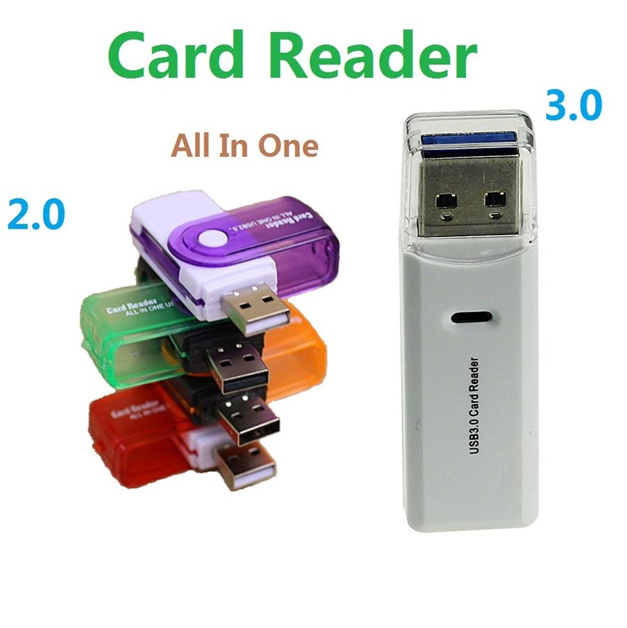USB Universal Card Reader Support SD//MMC//SIM//TF Card Color : White
