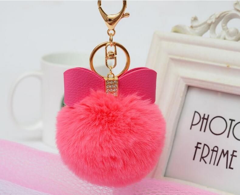 Llavero De Bola De Pelo Decorativo De 8 Piezas Para Bolsa De Llavero De Bola De Pelo Decorativo De 8 Piezas Para Bolsa De