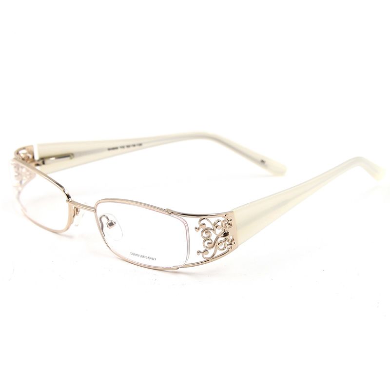 Elegant Women Eyeglasses Metal Rectangle Brand Designer Prescription