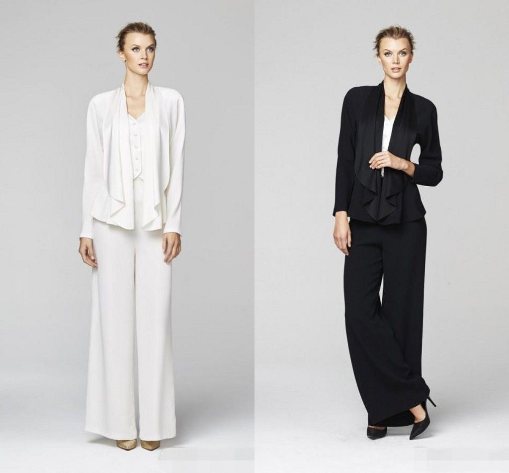 black mother of the bride pant suits